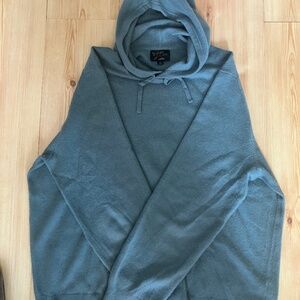 J Crew Cashmere Hoodie Sweater Moss Green, Mens XXL